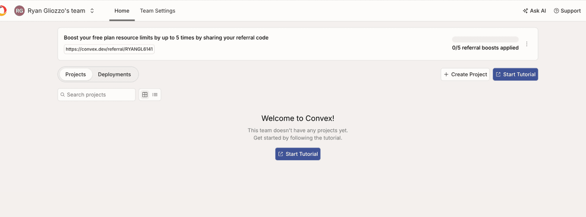 image of a new convex database