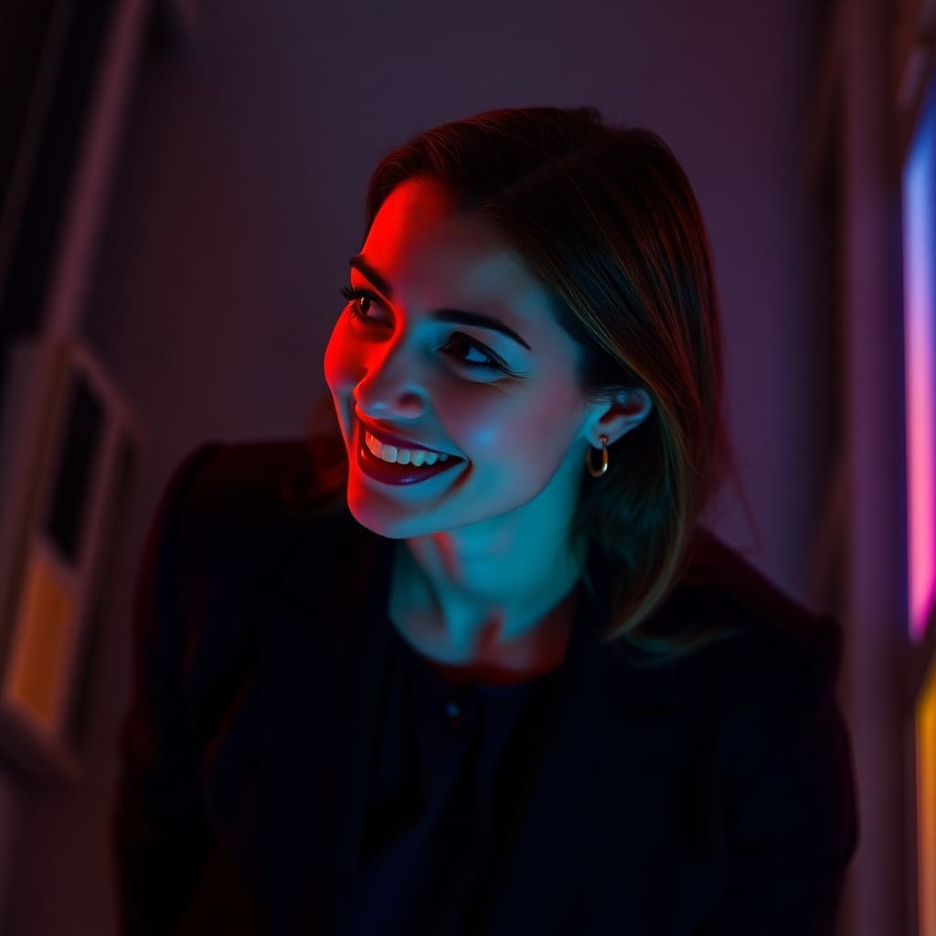Marketing professional using AI tools